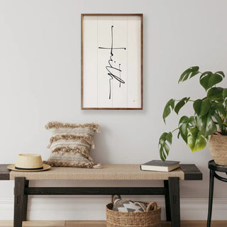 Faith Cross White Wall Art