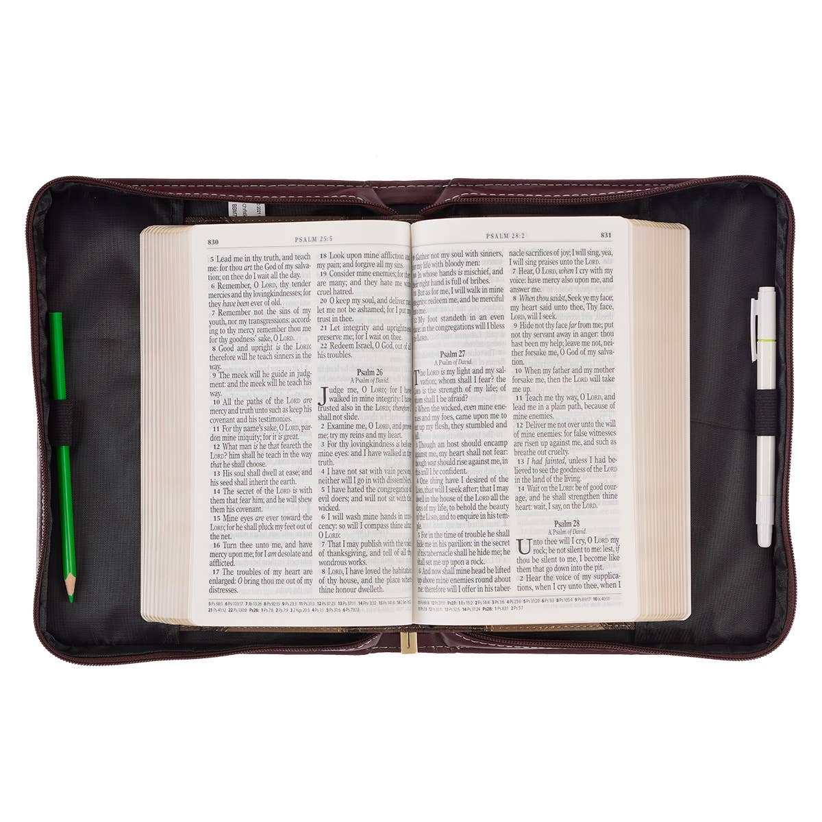 Be Still and Know Neutral Floral Faux Leather Bible Cover