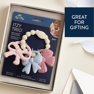 Itzy Trio™ Bow Teething Charms