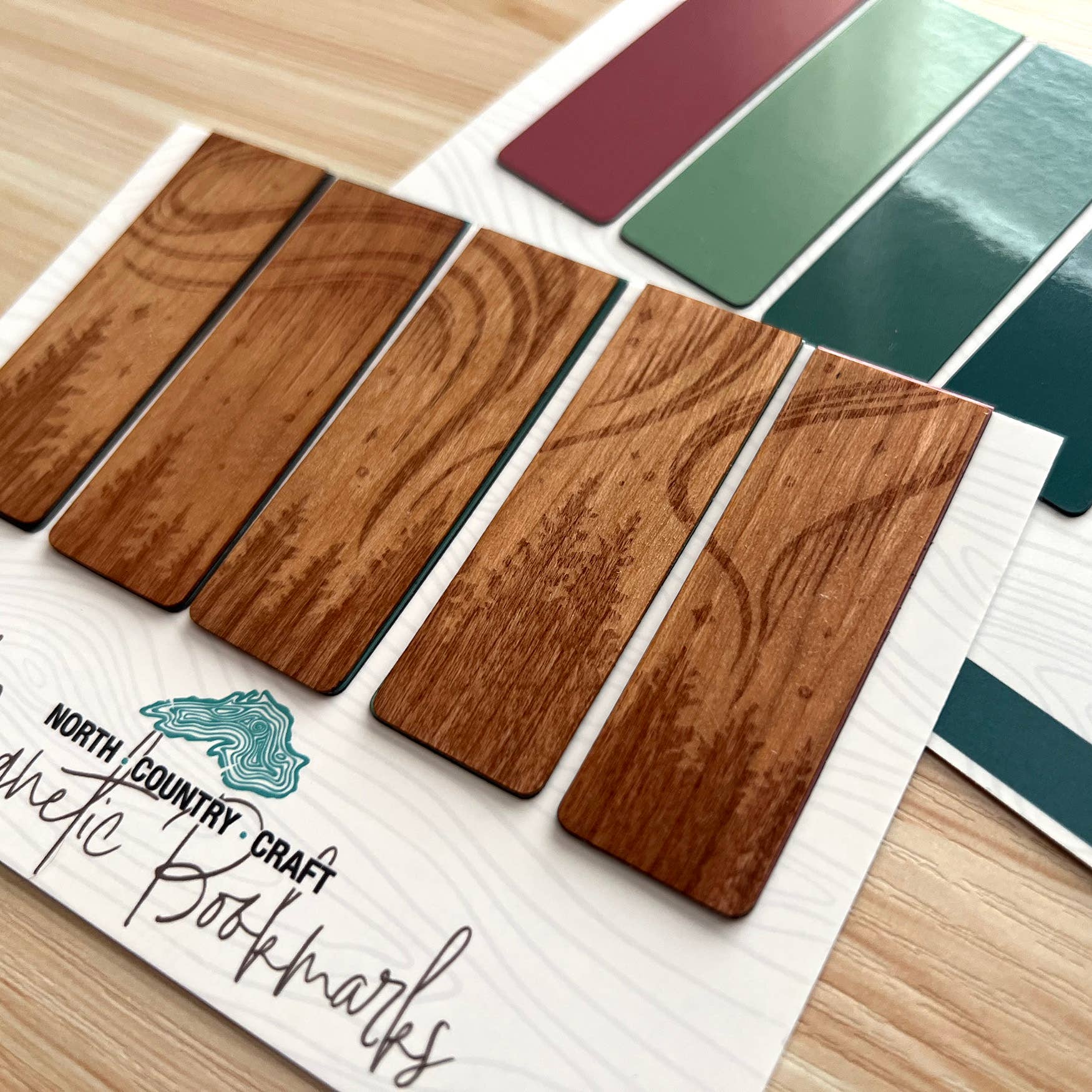 Northern Lights Magnetic Wooden Bookmarks