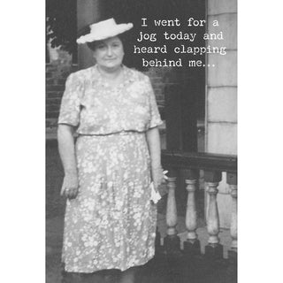 Jog Today Greeting Card - Just For Fun