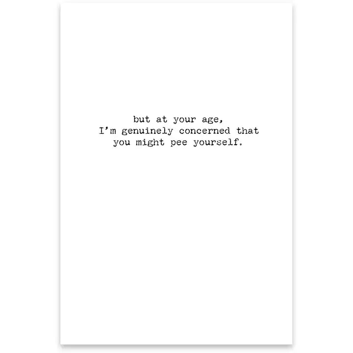 Funny Card Greeting Card