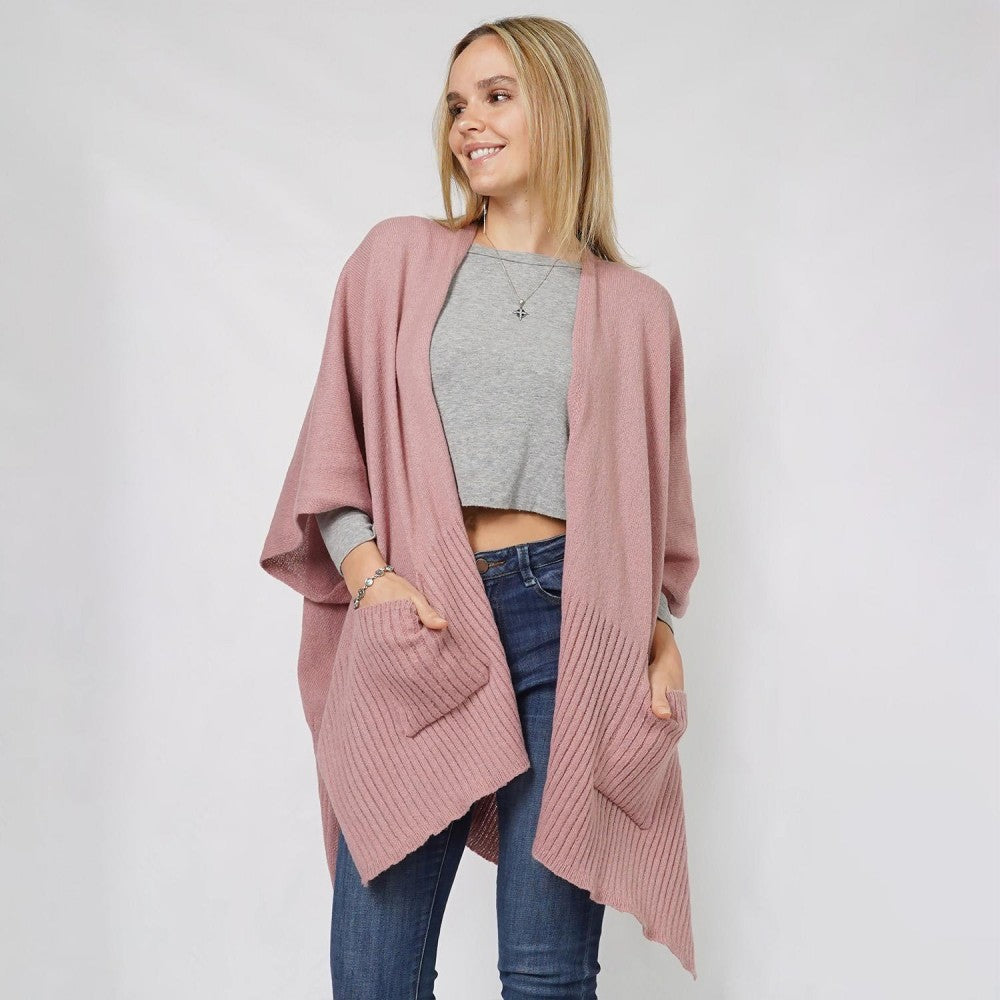 Soft Knit Kimono w/ Pockets