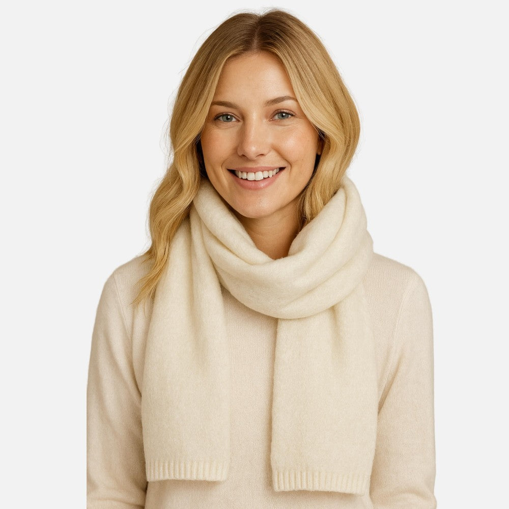 Do Everything In Love Fuzzy Knit Scarf