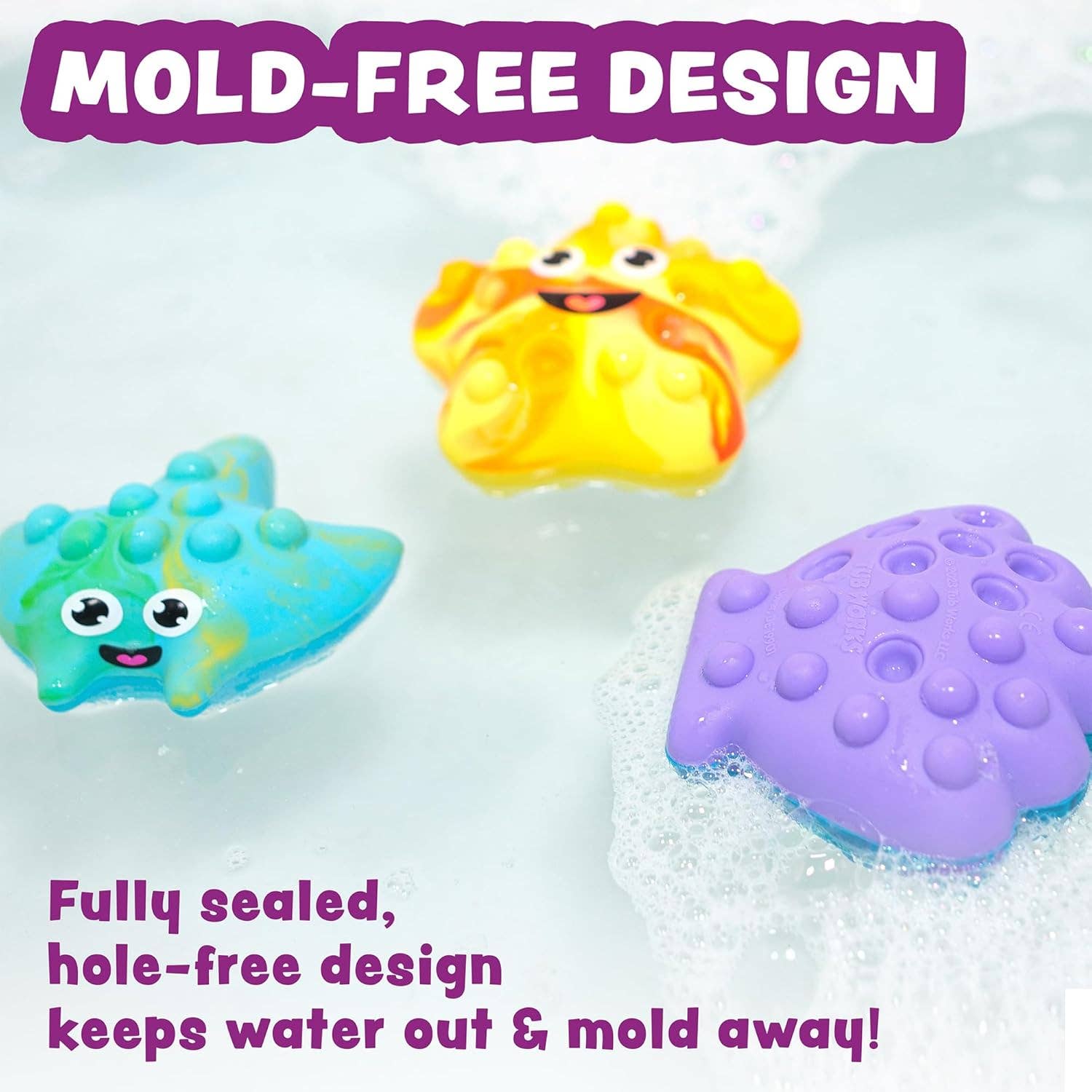 Tub Works® Tub Poppers™ Popping Kids & Toddler Bath Toys