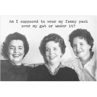Fanny Pack Just For Fun Greeting Card
