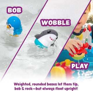 Tub Works Tub Bobbers Watertight Bath Toys, 6-Pack