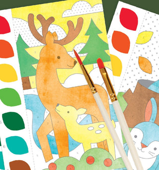 Woodland Paint-by-Numbers Kit for Kids