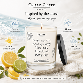 Memorial Candle, Floral Sandalwood Musk