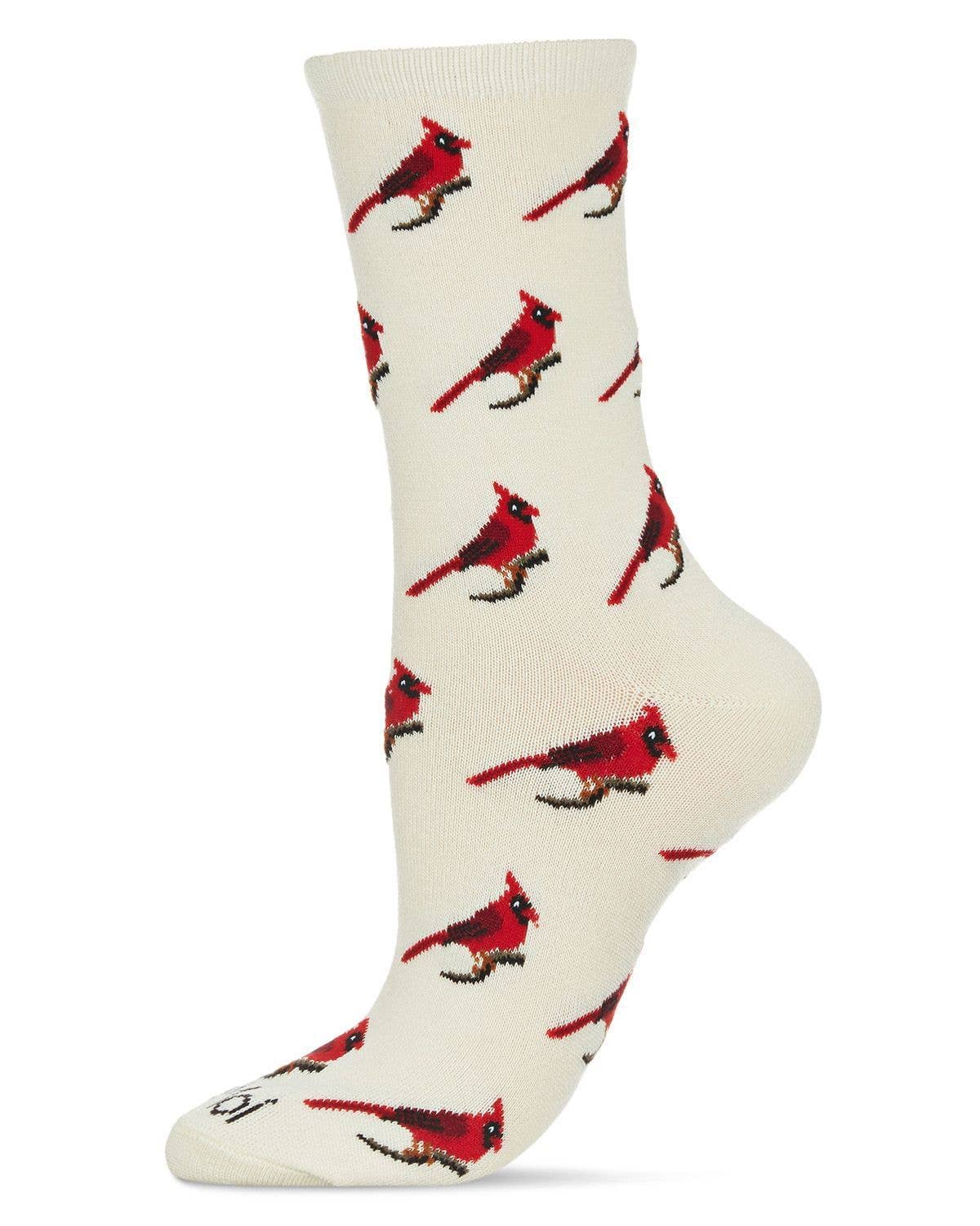 MeMoi Cardinal Bamboo Crew Sock