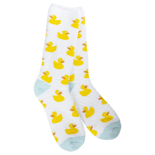 Cozy Collection Rubber Duckie Crew Socks