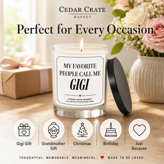 Gigi Candle, Lily & Wild Rose Floral Scent