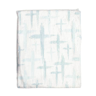 Have Faith Throw Blanket - Blue