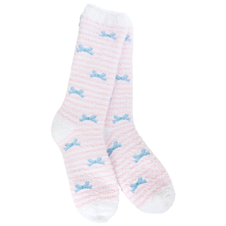 Ribbon Stripe World Softest Cozy Crew Socks