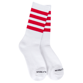 Red Stripe Mini Crew Sock