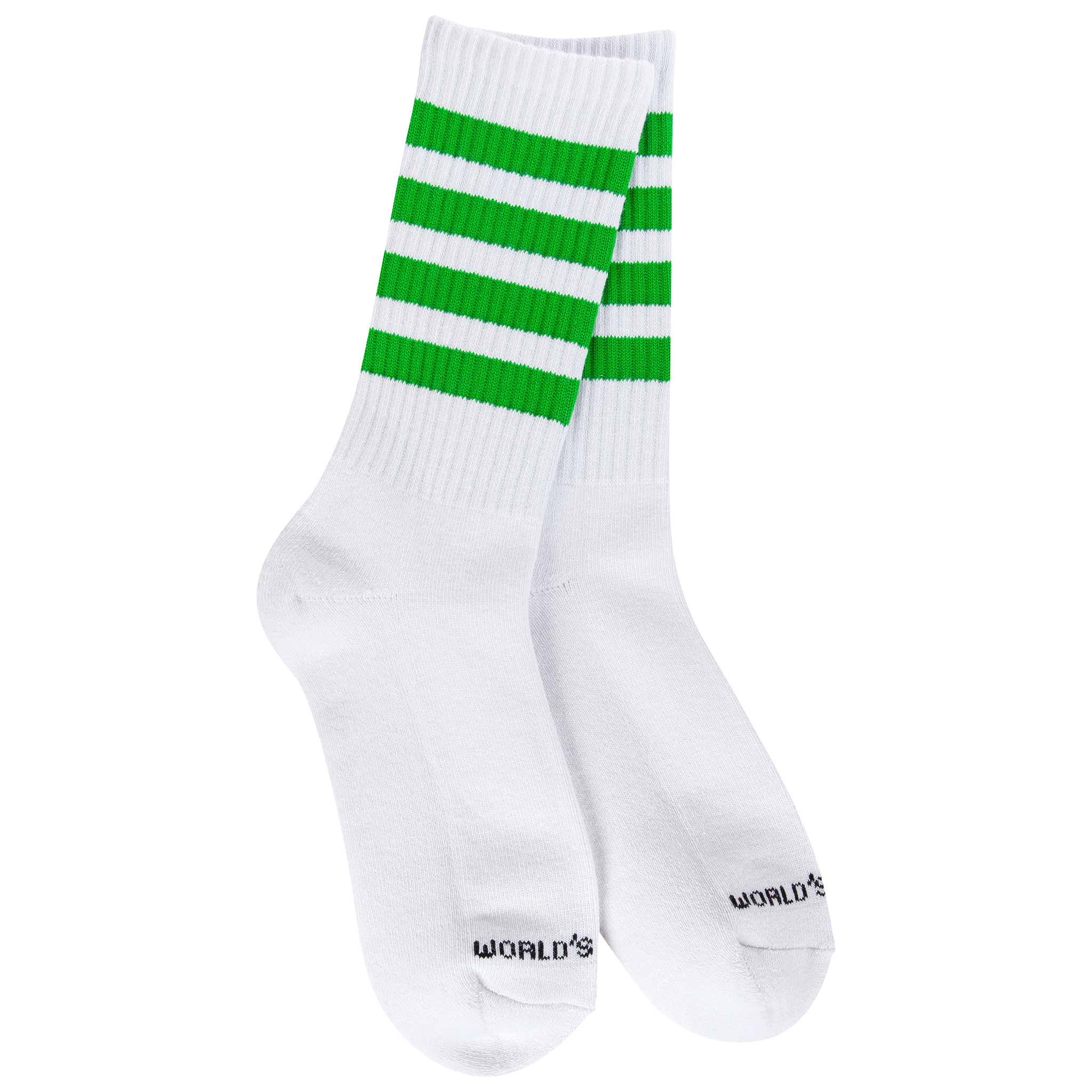 Green Stripe Sport Mini Crew Sock