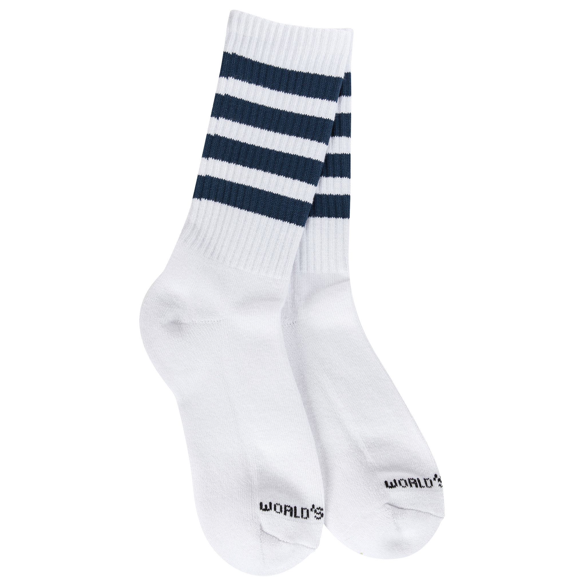 Navy Stripe Sport Mini Crew Sock