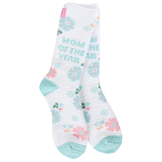 Mom Of The Year Cozy Crew Socks
