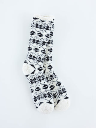 World's Softest Knit Pickin' Fireside Crew Socks | Cloud Fair Isle