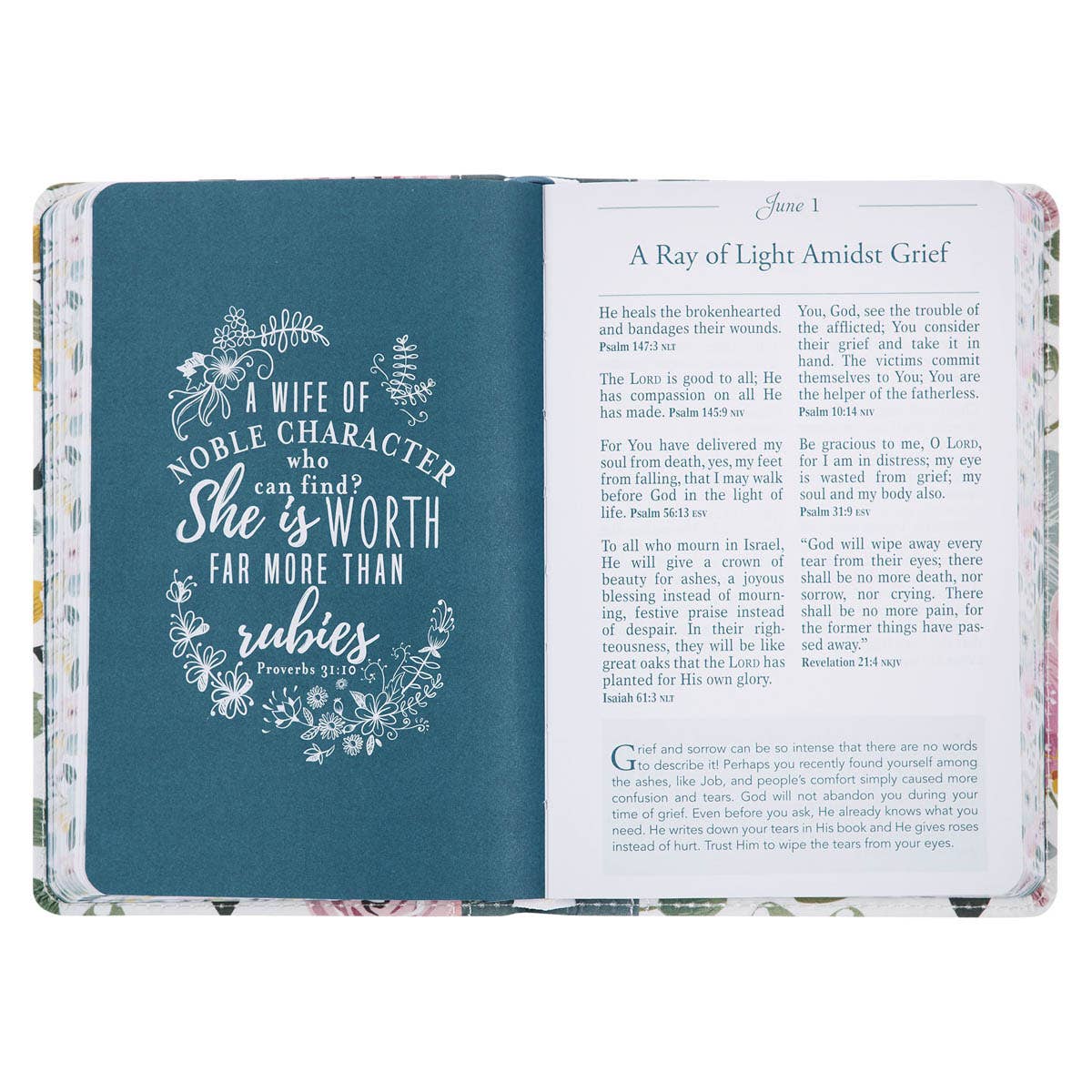 Pocket Bible Devotional for Women Faux Leather