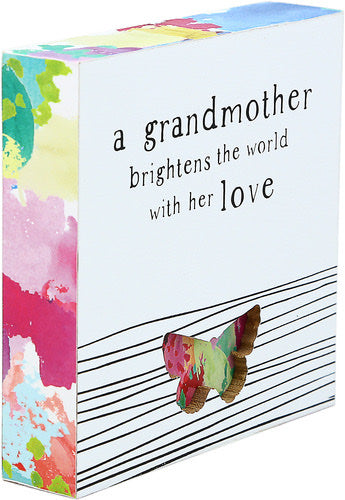 Grandmother Brightens The World Plaque