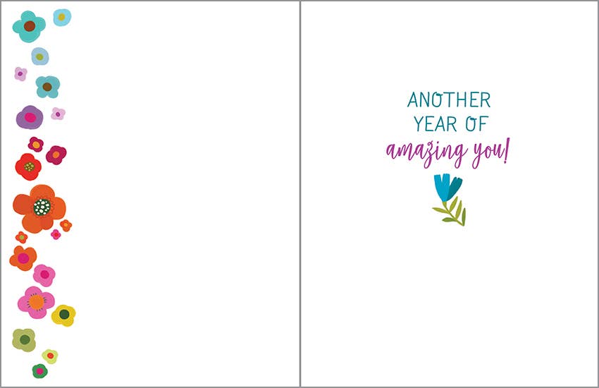 Birthday Greeting Card - So Lovely Flowrs