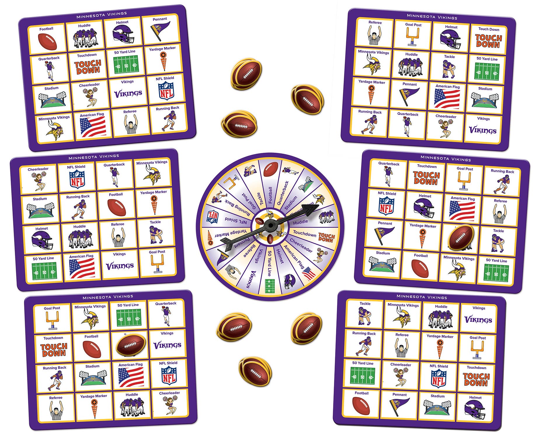 Minnesota Vikings NFL Bingo Game