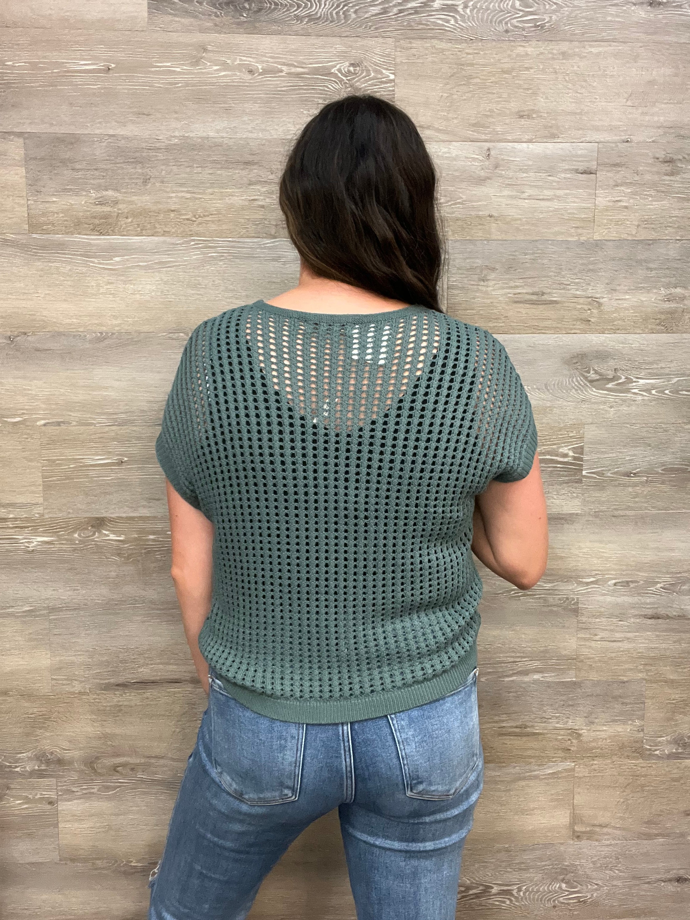 Viscose Crochet Knit Sheer Hollow Sweater FINAL SALE