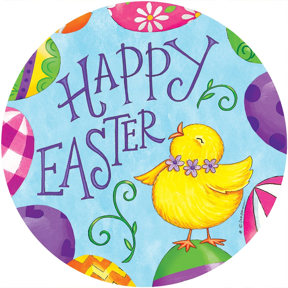 Easter Eggs 6" Round Accent Magnet