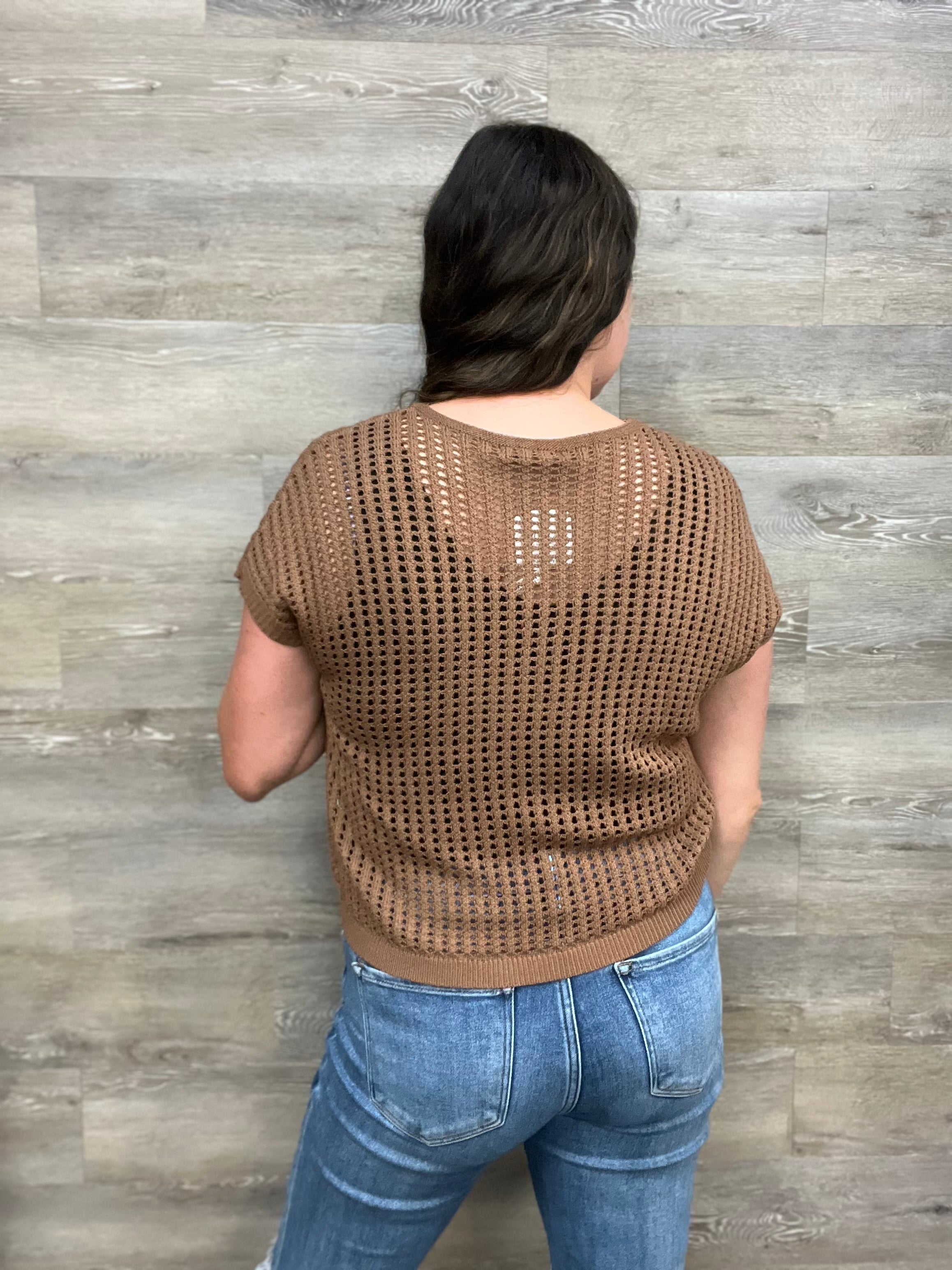 Viscose Crochet Knit Sheer Hollow Sweater FINAL SALE