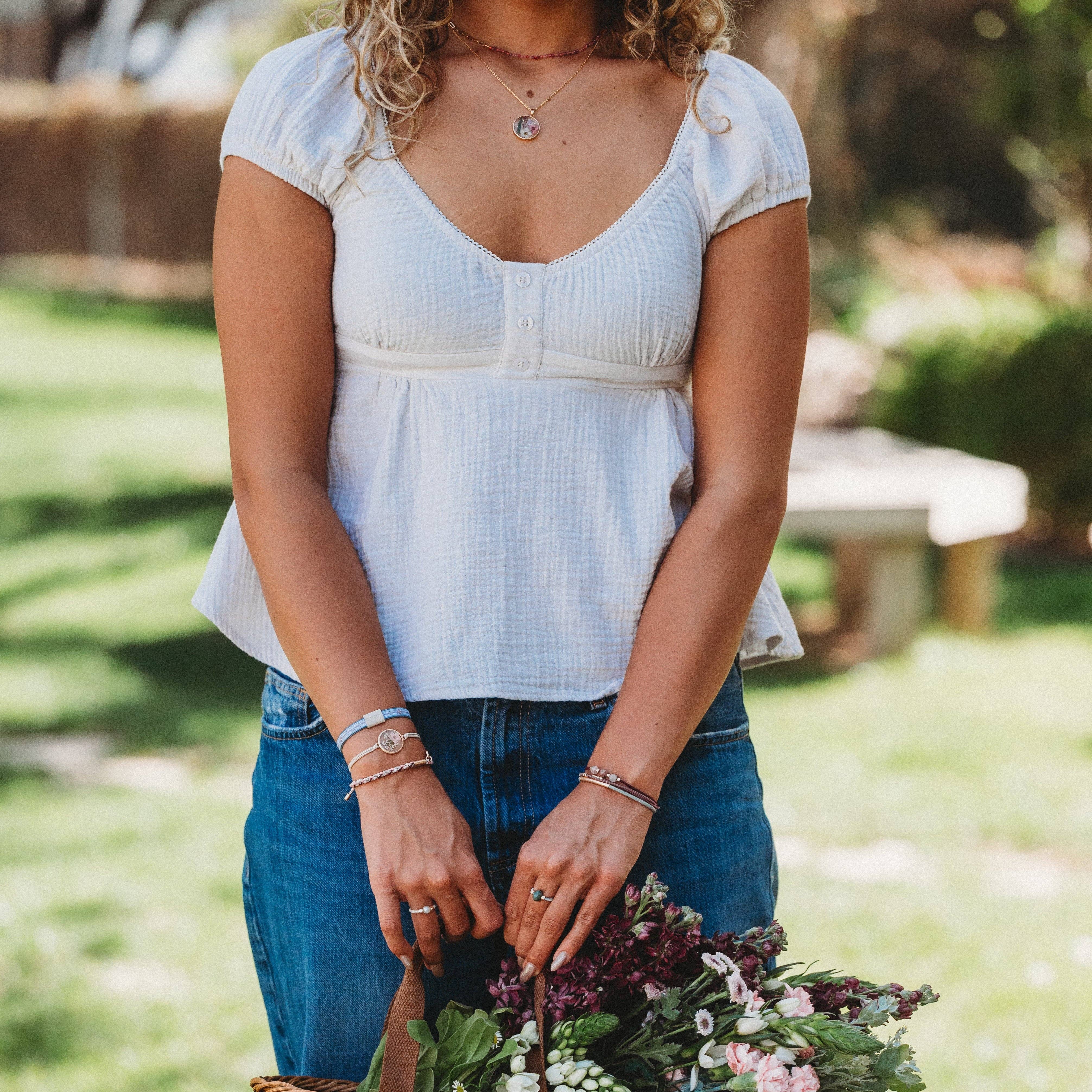 Bloom Pressed Flower Necklace Set