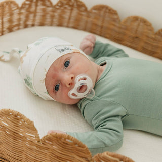 Grayson Woodland Top Knot Baby Hat