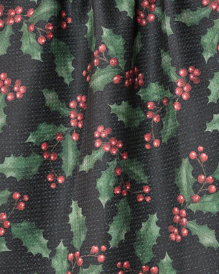 Geometry Holly Night Kitchen Tea Towel