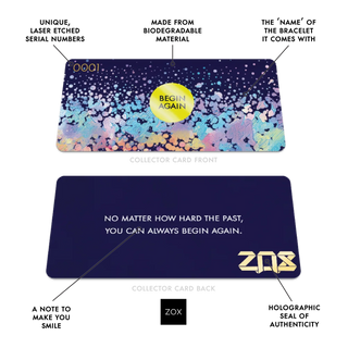 ZOX Begin Again Interactive Affirmation Bracelet | Wearable Encouragement