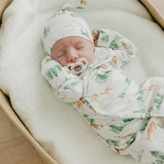 Grayson Woodland Newborn Knotted Gown
