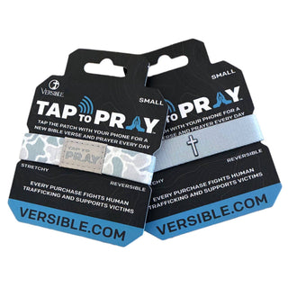 Tap To Pray® River Rock Camo Aspen Bible Verse Wristband
