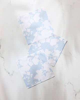 Geometry Soft Bloom Dishcloth Set of 3 – Blue Floral Dishcloths