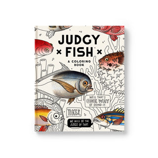 Judgy Fish Coloring Book | Funny Adult Coloring Book