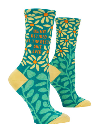 Retired Is Best Shit Crew Socks