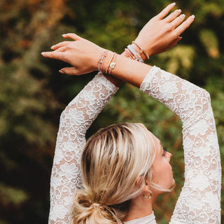 Relevé Pink Floral Ballet Hair Tie Bracelets