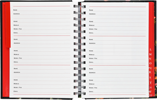 Mushrooms Large Address Book