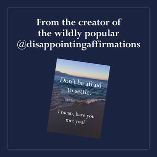 Disappointing Affirmations: 30 Postcards | Funny Postcard Set