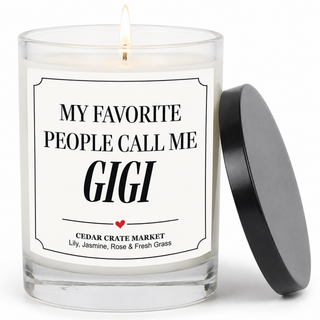 Gigi Candle, Lily & Wild Rose Floral Scent