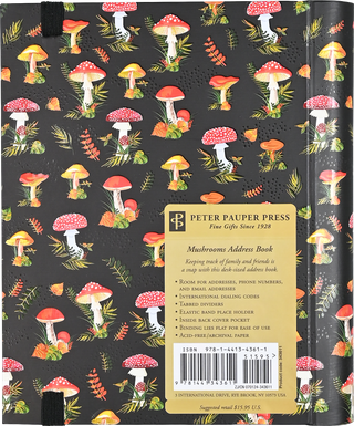 Mushrooms Large Address Book