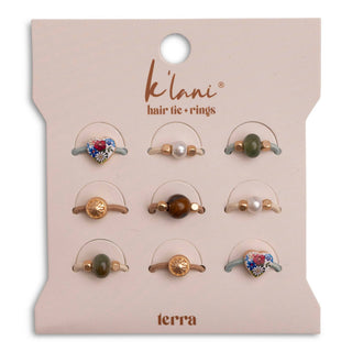 Terra Earth Tones Hair Tie Rings by K'lani