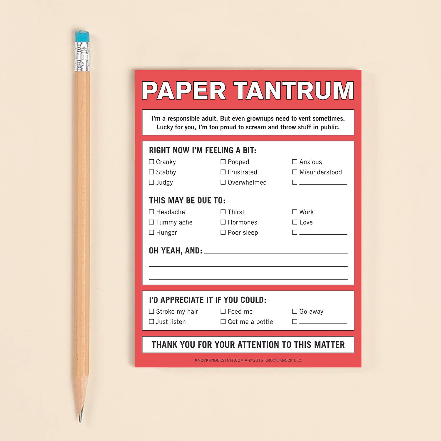 Paper Tantrum Nifty Note Pad