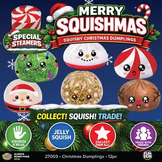 Fun Doh Christmas Dumpling Squishy Sensory Toy