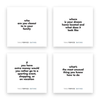 TABLETOPICS Dating Conversation Starters
