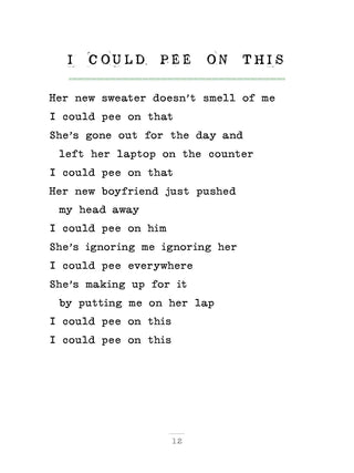 I Could Pee on This: And Other Poems by Cats | Funny Cat Lover Gift Book