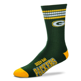 Green Bay Packers 4 Stripe Deuce Crew Socks